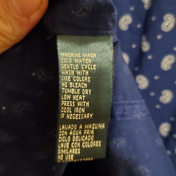 Womens Ralph Lauren paisley print button down shirt, - Picture 11 of 12